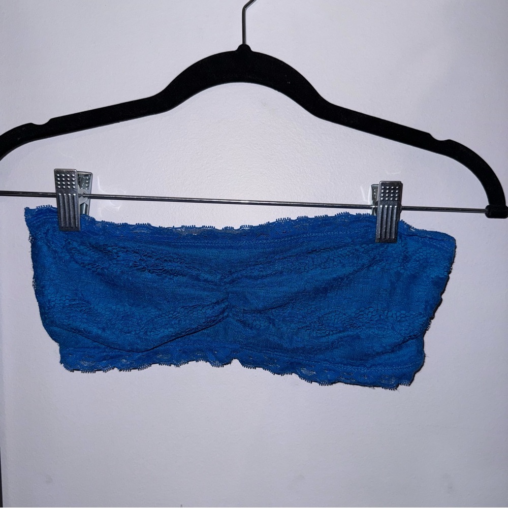 Mudd size small blue lace bandeau bra